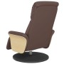 Sillón reclinable con reposapiés cuero sintético marrón | Foro24.es | Tu tienda online para hogar, jardín y más Foro24.es