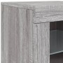 Aparador con luces LED gris Sonoma 202x37x67 cm de , Aparadores - Ref: Foro24-3209014, Precio: 271,29 €, Descuento: %