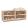 Solid pine wood shoe cabinet 110x34x45 cm by vidaXL, Shoe racks and shoe organizers - Ref: Foro24-813540, Price: 70,68 €, Dis...