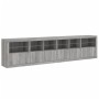 Aparador con luces LED gris Sonoma 283x37x67 cm de , Aparadores - Ref: Foro24-3209021, Precio: 352,15 €, Descuento: %