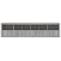Aparador con luces LED gris Sonoma 283x37x67 cm de , Aparadores - Ref: Foro24-3209021, Precio: 352,15 €, Descuento: %