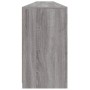 Aparador con luces LED gris Sonoma 283x37x67 cm de , Aparadores - Ref: Foro24-3209021, Precio: 352,15 €, Descuento: %