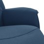 Sillón reclinable con reposapiés tela azul de , Sillones - Ref: Foro24-356664, Precio: 187,03 €