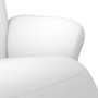 Sillón reclinable con reposapiés cuero sintético blanco de , Sillones - Ref: Foro24-356630, Precio: 218,02 €