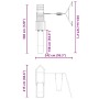 Parque infantil de exterior madera maciza de abeto Douglas de , Columpios y estructuras de juegos - Ref: Foro24-3279077, Prec...
