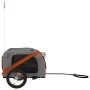 Remolque de bicicleta mascotas hierro tela Oxford naranja gris de , Cochecitos para mascotas - Ref: Foro24-93872, Precio: 107...