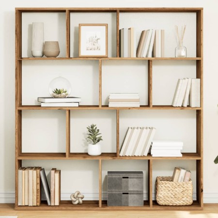 Estantería madera de ingeniería roble artisian 132x29x141,5 cm de , Librerías y estanterías - Ref: Foro24-3310315, Precio: 13...