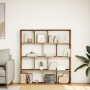 Estantería madera de ingeniería roble artisian 132x29x141,5 cm de , Librerías y estanterías - Ref: Foro24-3310315, Precio: 13...