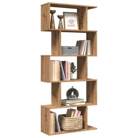 Librería divisora 5 niveles madera roble artisan 70x24x161 cm | Foro24.es | Tu tienda online para hogar, jardín y más Foro24.es