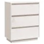 Sideboard aus massivem weißem Kiefernholz, 60 x 34 x 75 cm von vidaXL, Sideboards - Ref: Foro24-813361, Preis: 87,13 €, Rabat...
