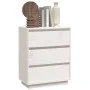 Aparador de madera maciza de pino blanco 60x34x75 cm de vidaXL, Aparadores - Ref: Foro24-813361, Precio: 88,85 €, Descuento: %
