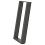 Patas para consola en forma de U (2 unidades), antracita, 28 x (72-73) cm, acero de , Patas para mesas - Ref: Foro24-4012778,...