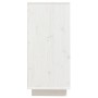 Aparador de madera maciza de pino blanco 60x34x75 cm