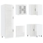 Mueble cocina Porto blanco brillo 14 pzas madera contrachapada