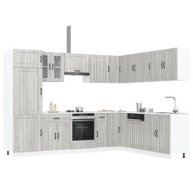Mueble cocina Lucca sonoma gris 14 pzas madera contrachapada de , Armarios de cocina - Ref: Foro24-3314987, Precio: 1,00 €, D...