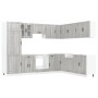 Mueble cocina Lucca sonoma gris 14 pzas madera contrachapada de , Armarios de cocina - Ref: Foro24-3314987, Precio: 1,00 €, D...