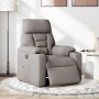Sillón reclinable eléctrico tela gris taupé de , Sillones - Ref: Foro24-3303019, Precio: 232,27 €, Descuento: %