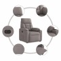 Sillón reclinable eléctrico tela gris taupé de , Sillones - Ref: Foro24-3303019, Precio: 232,27 €, Descuento: %