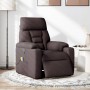 Sillón reclinable de masaje eléctrico tela marrón oscuro de , Sillones - Ref: Foro24-3303027, Precio: 249,44 €, Descuento: %