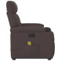 Sillón reclinable de masaje eléctrico tela marrón oscuro de , Sillones - Ref: Foro24-3303027, Precio: 249,44 €, Descuento: %