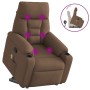 Silla de masaje reclinable de pie de tela marrón de , Sillones - Ref: Foro24-3303046, Precio: 268,58 €, Descuento: %