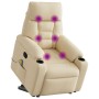Silla de masaje reclinable de pie de tela color crema de , Sillones - Ref: Foro24-3303050, Precio: 275,53 €, Descuento: %