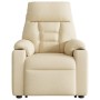 Silla de masaje reclinable de pie de tela color crema de , Sillones - Ref: Foro24-3303050, Precio: 275,53 €, Descuento: %