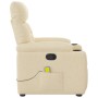Silla de masaje reclinable de pie de tela color crema de , Sillones - Ref: Foro24-3303050, Precio: 275,53 €, Descuento: %