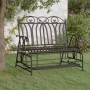 2-Sitzer-Gartenschaukelbank aus schwarzem Stahl 114 cm von vidaXL, Gartenbänke - Ref: Foro24-318833, Preis: 237,40 €, Rabatt: %