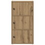 Estantería de madera de ingeniería roble artisan 40x24x77 cm de , Librerías y estanterías - Ref: Foro24-860372, Precio: 50,71 €