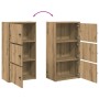 Estantería de madera de ingeniería roble artisan 40x24x77 cm de , Librerías y estanterías - Ref: Foro24-860372, Precio: 50,71 €