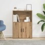 Estantería de madera de ingeniería roble artisan 60x24x85 cm de , Librerías y estanterías - Ref: Foro24-860417, Precio: 65,73 €