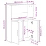 Estantería de madera de ingeniería roble artisan 60x24x85 cm de , Librerías y estanterías - Ref: Foro24-860417, Precio: 65,73 €