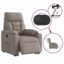 Sillón eléctrico reclinable elevable de tela gris taupe | Foro24.es | Tu tienda online para hogar, jardín y más Foro24.es