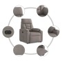 Sillón eléctrico reclinable elevable de tela gris taupe | Foro24.es | Tu tienda online para hogar, jardín y más Foro24.es