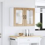 Armario pared cocina puerta de cristal Lucca roble artesanal de , Armarios de cocina - Ref: Foro24-853856, Precio: 100,15 €