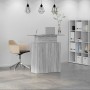 Mostrador recepción sonoma gris 100x40x104cm madera ingeniería de , Escritorios - Ref: Foro24-859056, Precio: 96,88 €, Descue...
