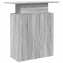 Mostrador recepción sonoma gris 100x40x104cm madera ingeniería de , Escritorios - Ref: Foro24-859056, Precio: 96,88 €, Descue...