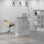 Mostrador de recepción gris hormigón 100x40x104 cm de , Escritorios - Ref: Foro24-859054, Precio: 99,92 €, Descuento: %