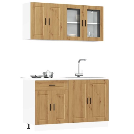 Mueble de cocina Kalmar 4 piezas artesanal roble de , Armarios de cocina - Ref: Foro24-3314880, Precio: 331,35 €, Descuento: %