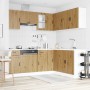 Mueble de cocina Porto 11 piezas artesanal roble de , Armarios de cocina - Ref: Foro24-3314970, Precio: 739,01 €