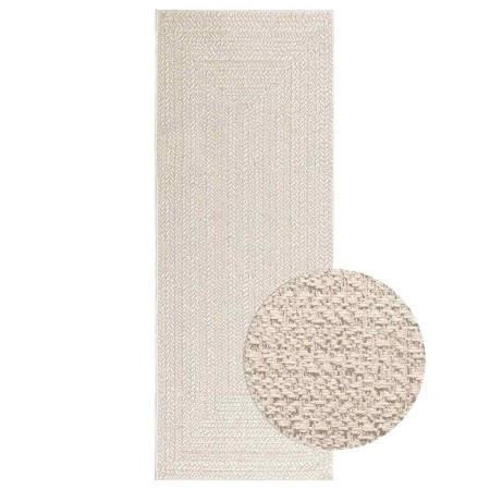 Alfombra ZIZUR apariencia yute interior exterior crema 80x200cm | Foro24.es | Tu tienda online para hogar, jardín y más Foro24.es