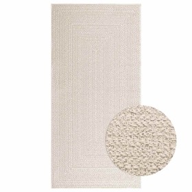 Alfombra ZIZUR apariencia yute interior exterior crema