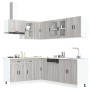 Mueble cocina Porto sonoma gris 11 pzas madera contrachapada de , Armarios de cocina - Ref: Foro24-3314907, Precio: 782,97 €