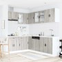 Mueble cocina Porto sonoma gris 11 pzas madera contrachapada de , Armarios de cocina - Ref: Foro24-3314907, Precio: 782,97 €
