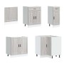 Mueble cocina Porto sonoma gris 11 pzas madera contrachapada de , Armarios de cocina - Ref: Foro24-3314907, Precio: 782,97 €