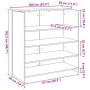 Mostrador de recepción roble ahumado 100x50x103,5 cm | Foro24.es | Tu tienda online para hogar, jardín y más Foro24.es