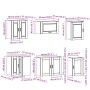 Mueble cocina Porto madera vieja 11 pzas madera contrachapada