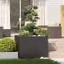 Jardinera acero negro 100x100x80 cm de , Maceteros y jardineras - Ref: Foro24-860822, Precio: 151,83 €, Descuento: %