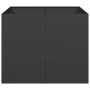 Jardinera acero negro 100x100x80 cm de , Maceteros y jardineras - Ref: Foro24-860822, Precio: 151,83 €, Descuento: %